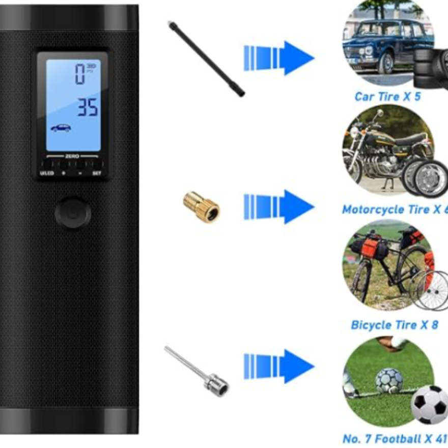 Inflador electrico portatil